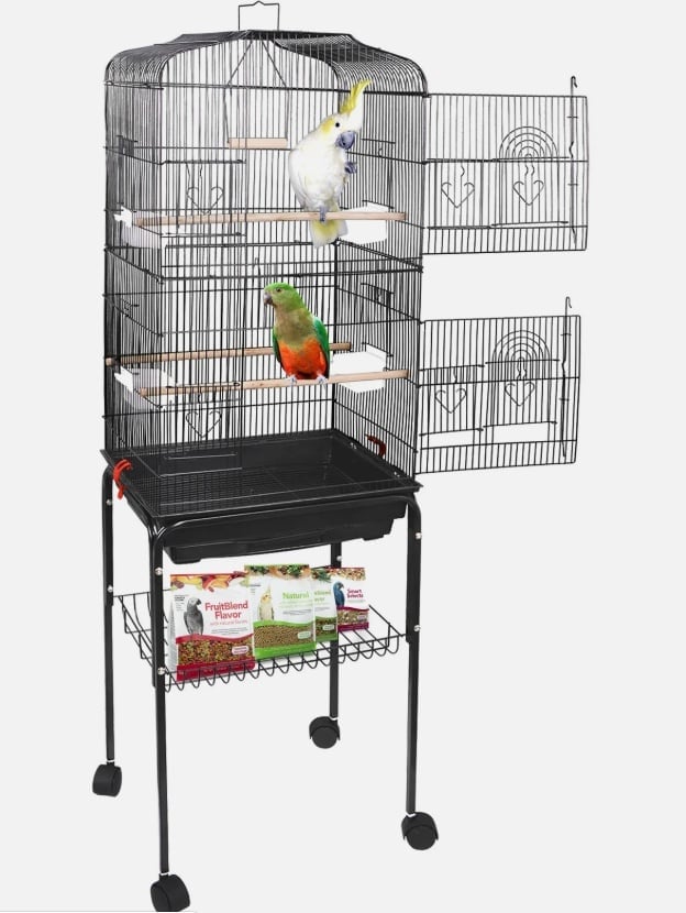 59 Large Bird Parrot Pet Cage Chinchilla Cockatiel Conure House with Stand