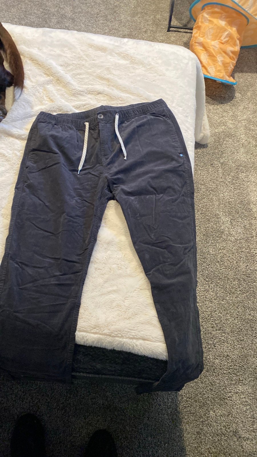 OVY x GHbM BRITISH TWILL TROUSERS XL Dress - flat front