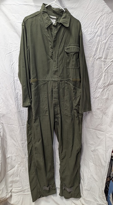 Coveralls Men's Cotton Sateen Type I 8405-00-131-6509 Green Size Large