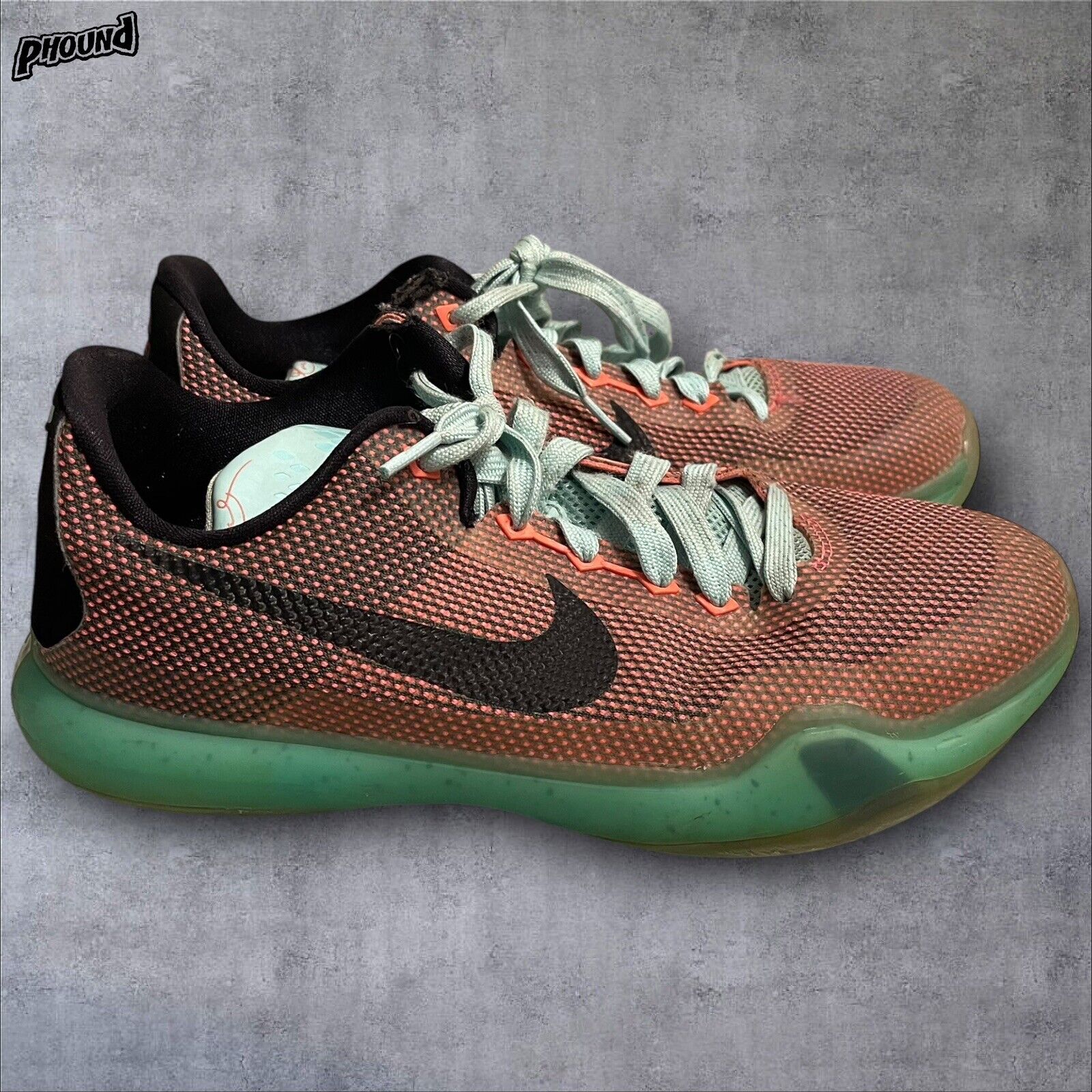 2015 Nike Kobe Bryant X 10 Easter GS 726067-808 Hot Lava Sunset Glow - Size 7Y