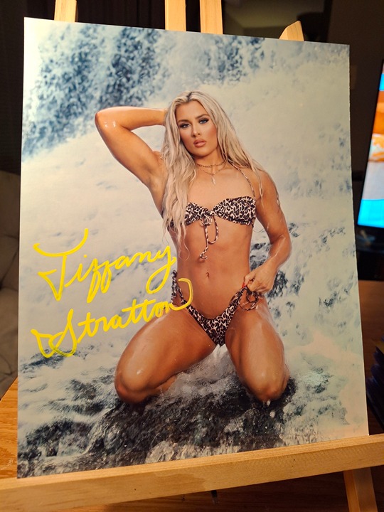 8x10 photo Metallic Tiffany Stratton, full signature