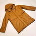 Vintage Phase Two Leather Hooded Trenchcoat Tan M