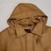Vintage Phase Two Leather Hooded Trenchcoat Tan M