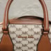 Michael Kors Coated Canvas Leather Duffle
