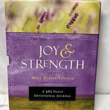 Joy & Strength:A 365 Daily Devotional Journal, softcover,Mary Tileston,ribbon mk