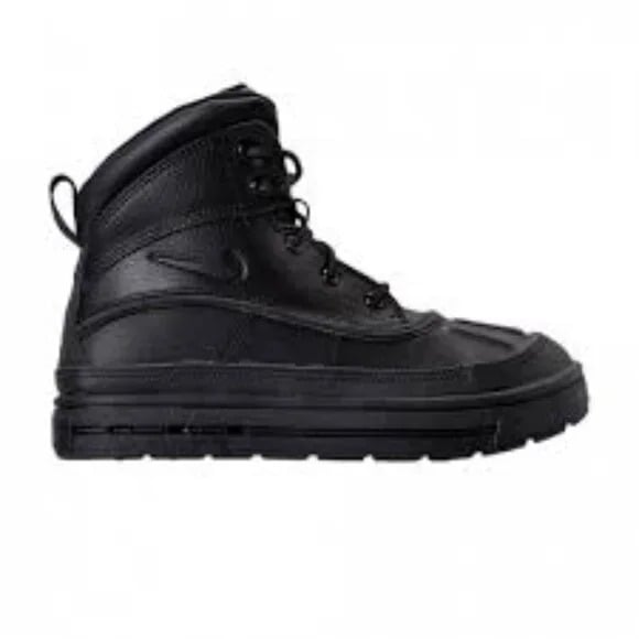 Nike Boy's Triple Black Woodside 2 524873-001 Mid-Top Sneaker Size 12C