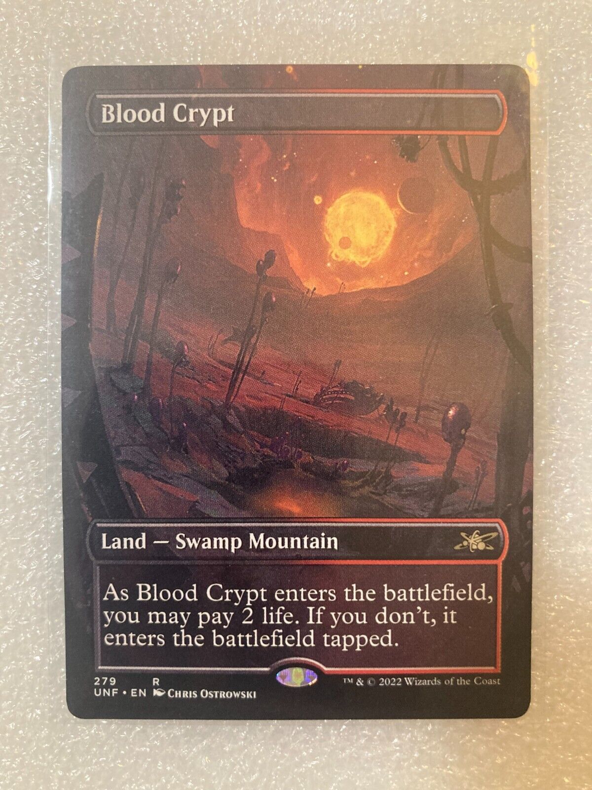 Magic 2022 MTG UNF 279 Non-Foil Blood Crypt (Borderless) Unfinity MINT OR BETTER