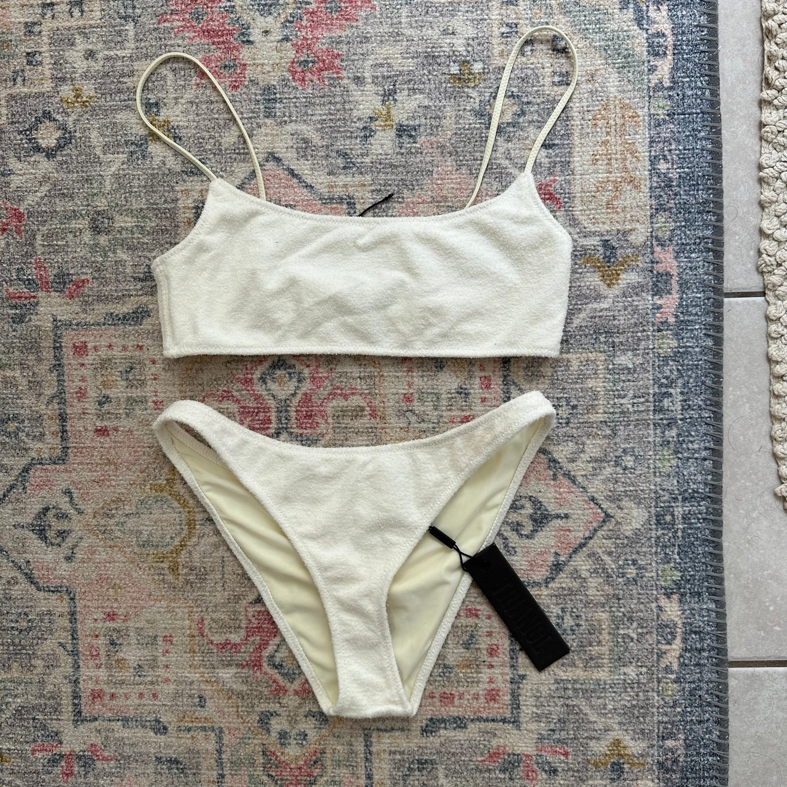 NWT Triangl Terrycloth Coconut Bikini Set