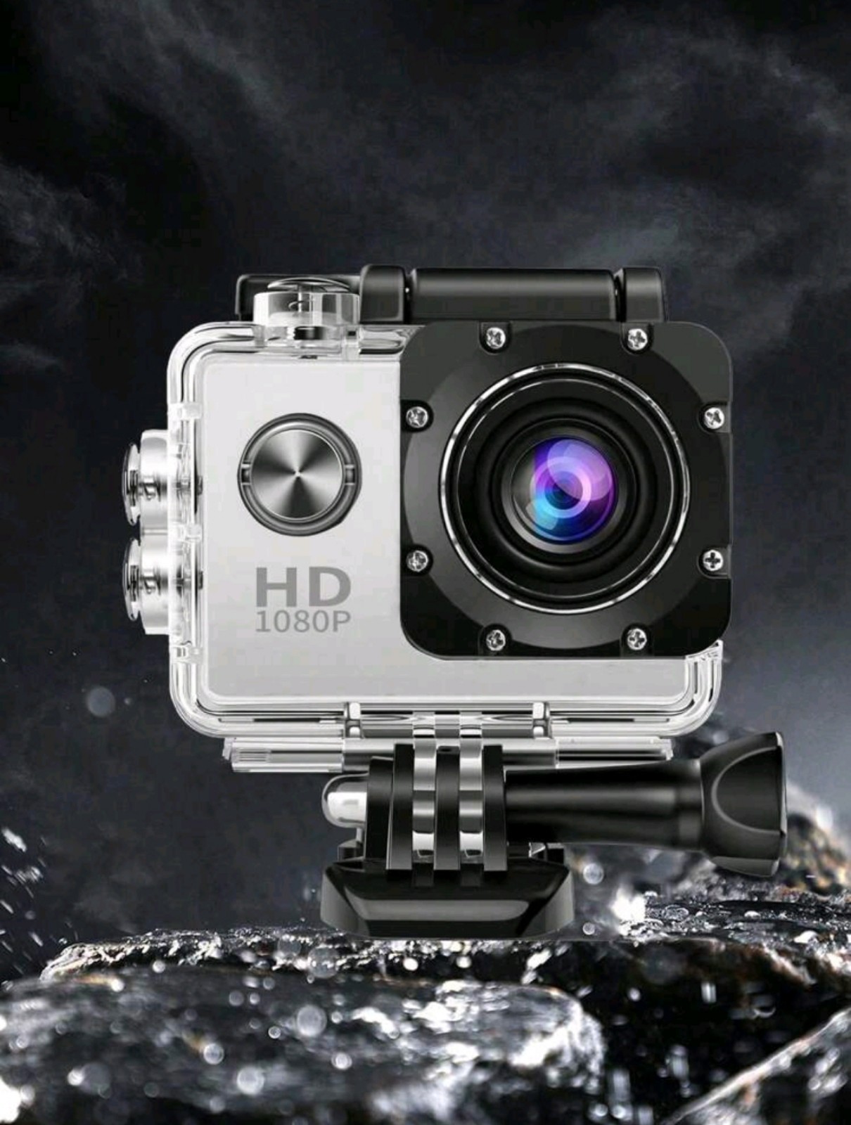 1080P Outdoor Sports Action Camera, 30M Underwater Waterproof DV Camcorder