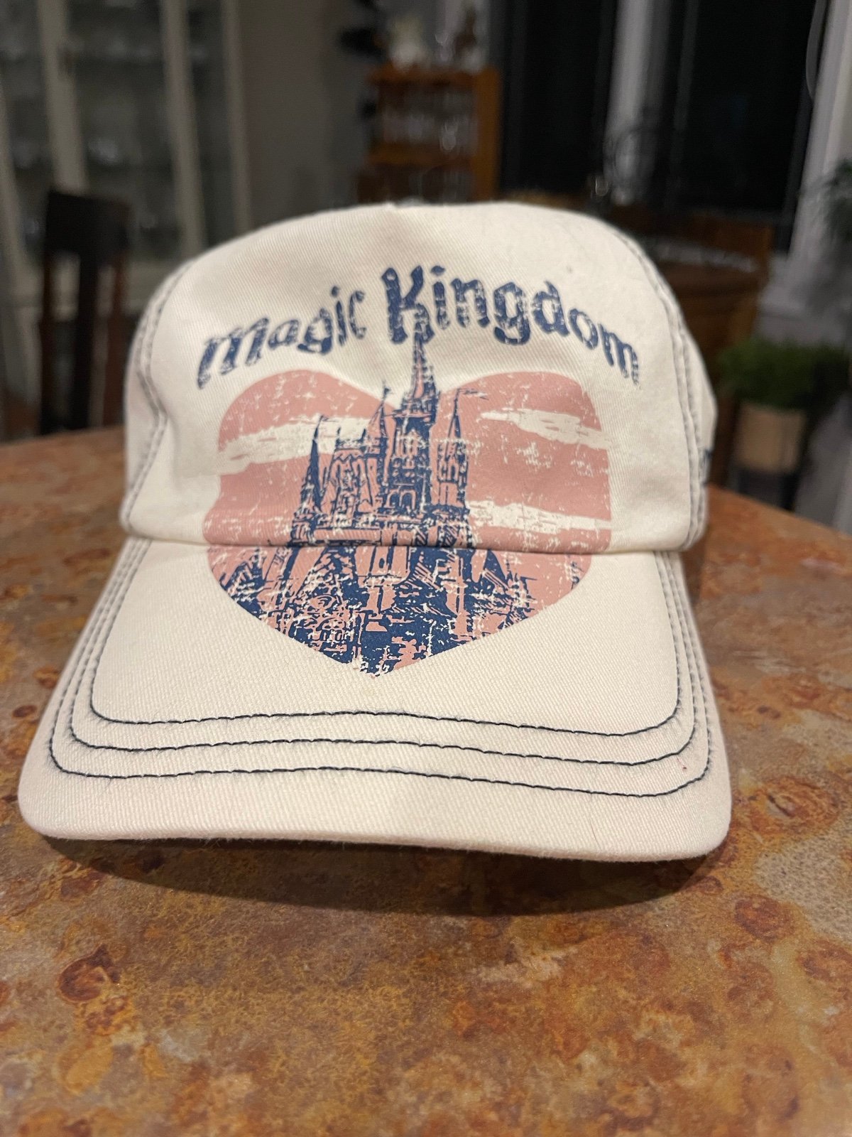 Disney Parks FOREVER JUNK FOOD - Magic Kingdom Castle Heart White Hat ADULT NWT