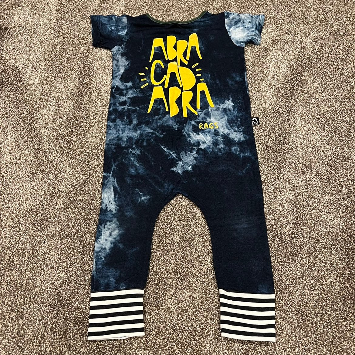 Rags blue tie dye abracadabra 3/4