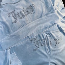 Juicy Couture Velour Track Suit Light Blue XL