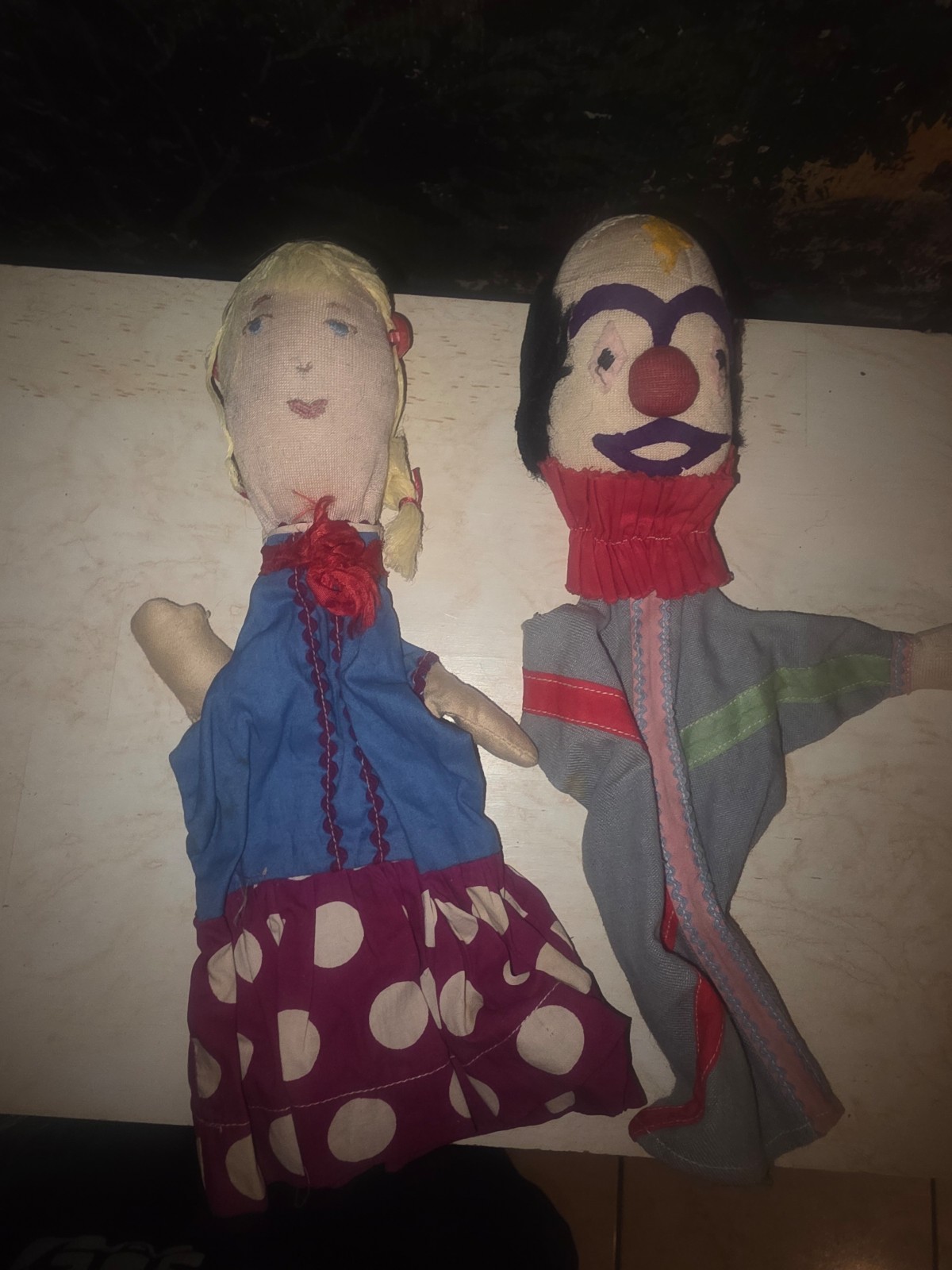 Vintage hand Puppets in good condition