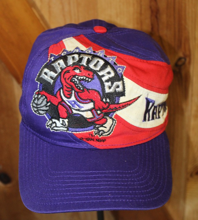 Vintage 1994 Toronto Raptors Twins Enterprise Big logo Wrap Around SnapBack Hat