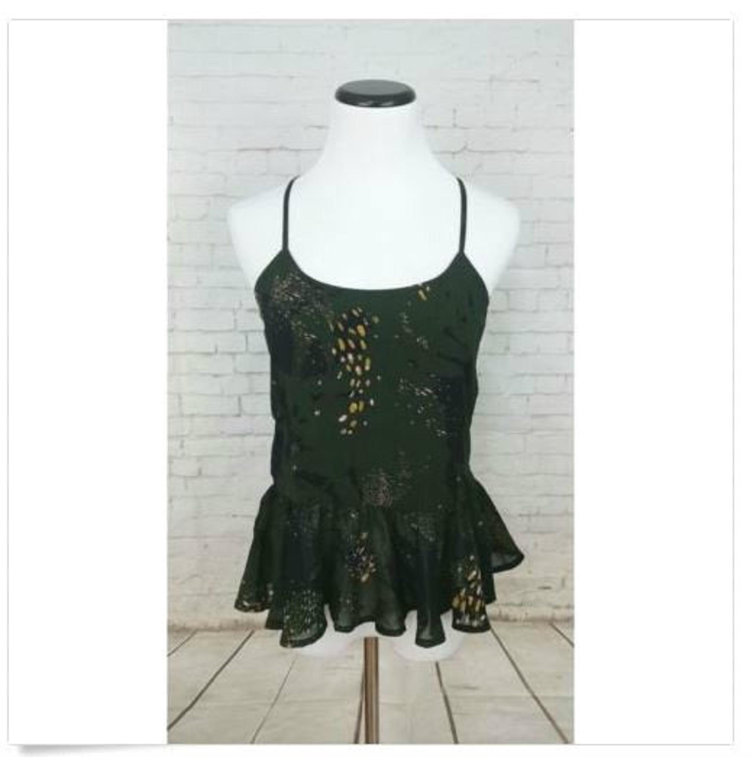 XS Bar III Olive Green Camisole Top New