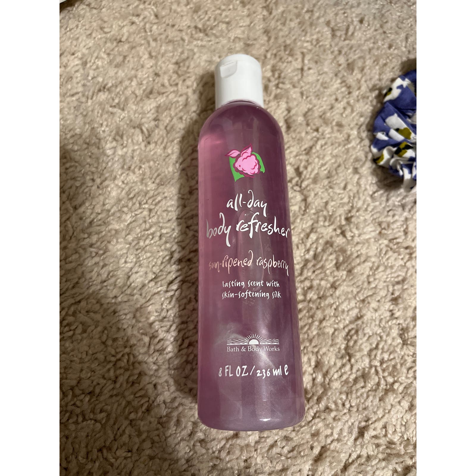 Nos vintage bath & body works all day body refresher Sun ripened raspberry 8 oz