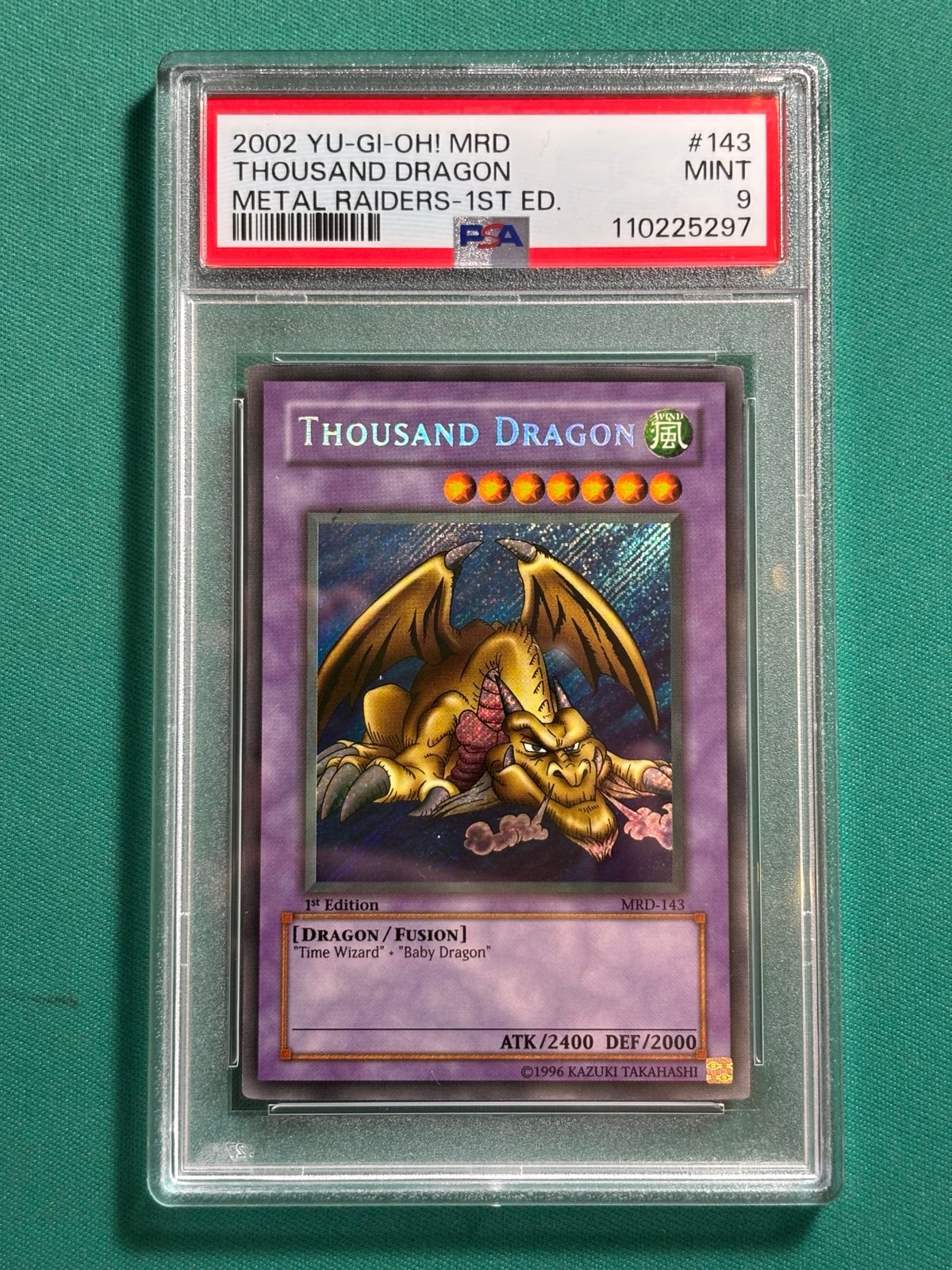 PSA 9 Graded - 1st edition - Thousand Dragon - MRD - Yu-Gi-Oh!