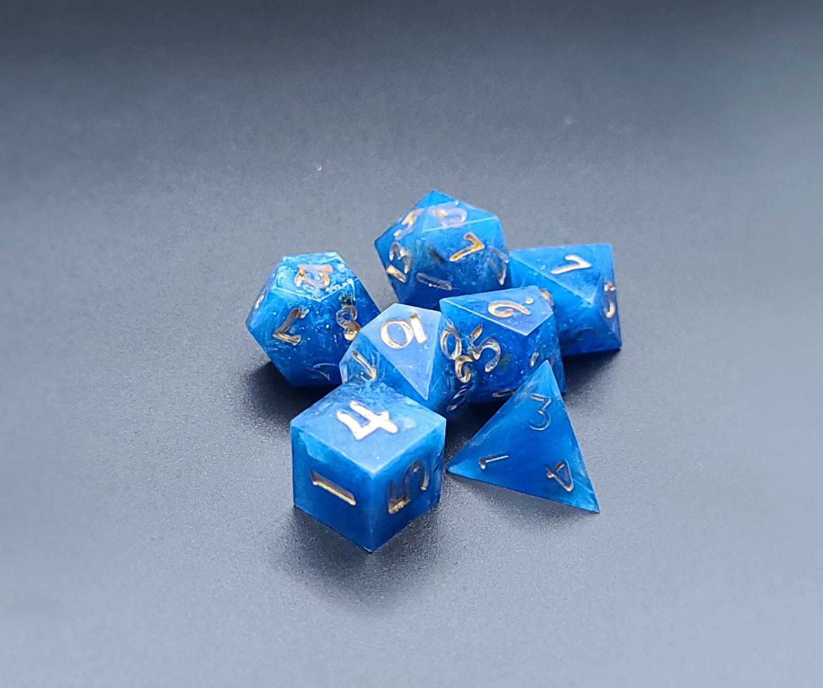 Starry Night handmade dice set