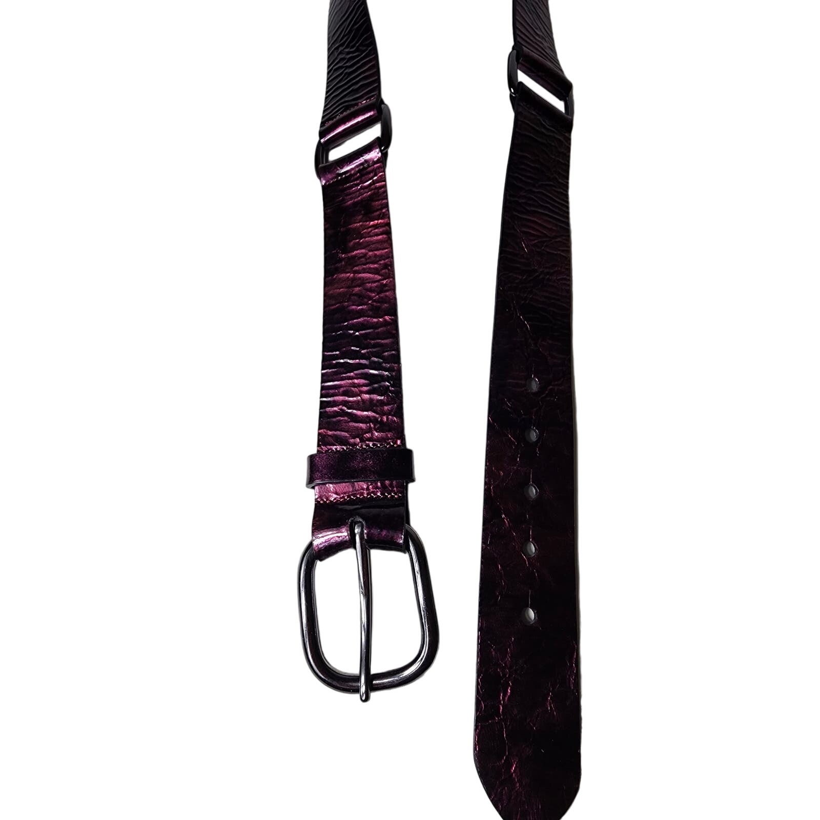 ROBERTO MANTELASSI Made in Italy Purple with Steel Buckle Belt SZ L (43 total)