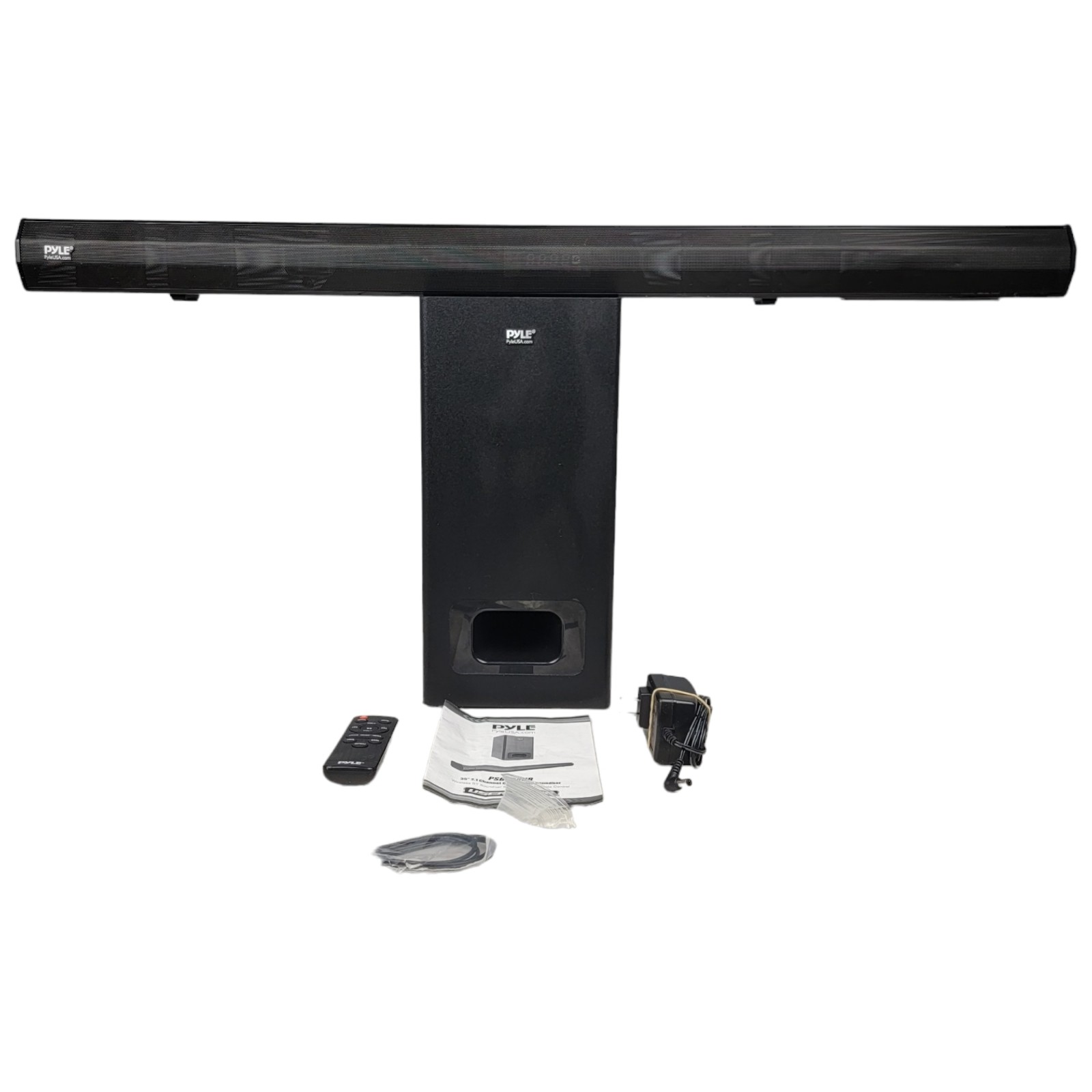 Pyle 35 2.1 Channel Convertible Soundbar Wirless BT Soundbar Speaker w Remote