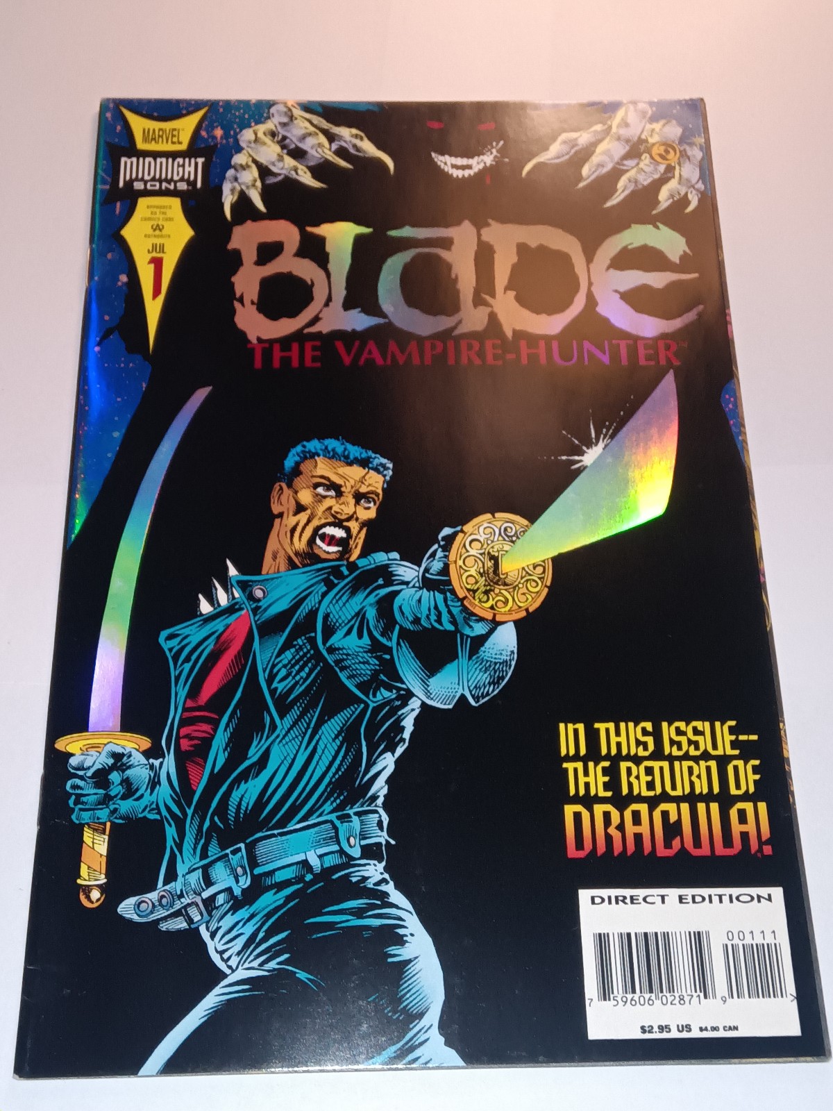 Blade: The Vampire Hunter #1 (1994) Key 1st Solo Marvel Title