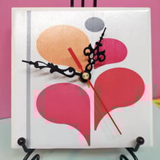 Abstract Dancer Ceramic Desk Clock