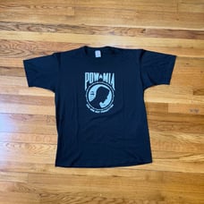 SINGLE STITCH POW MIA NJ NEVER FORGET T SHIRT