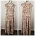 Love the Label Maxi Dress Sz Large Helena Tiered Sleeveless Cottagecore Bohemian