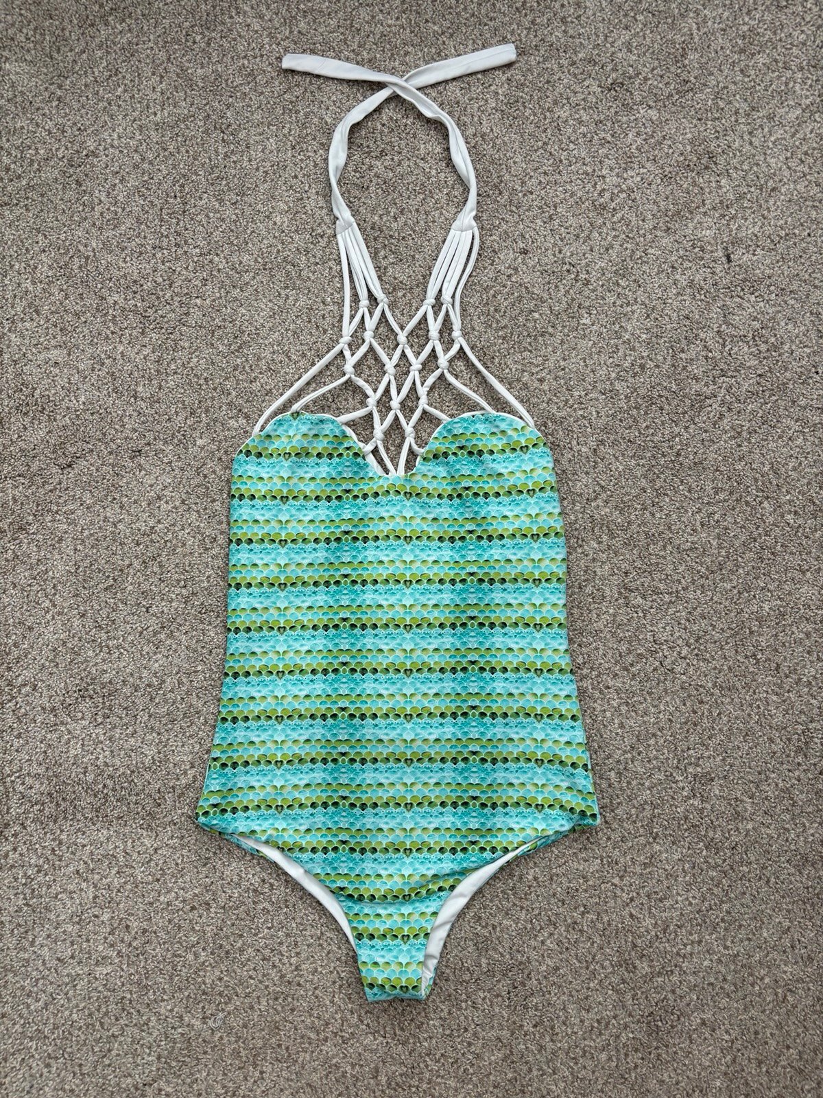 San Lorenzo Reversible Halter One Piece Swimsuit Bikini