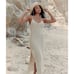 4th & Reckless Jayde Knit Maxi Summer Beach Dress Size M Beige Swim Cover Up