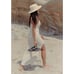 4th & Reckless Jayde Knit Maxi Summer Beach Dress Size M Beige Swim Cover Up