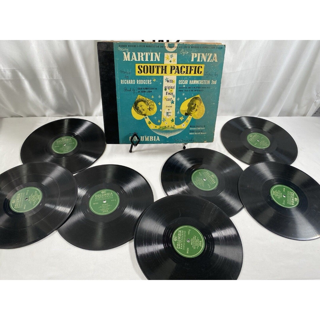 Mary Martin & Ezio Einza 78rpm Set Columbia #MM-850 South Pacific BOX SET 1949