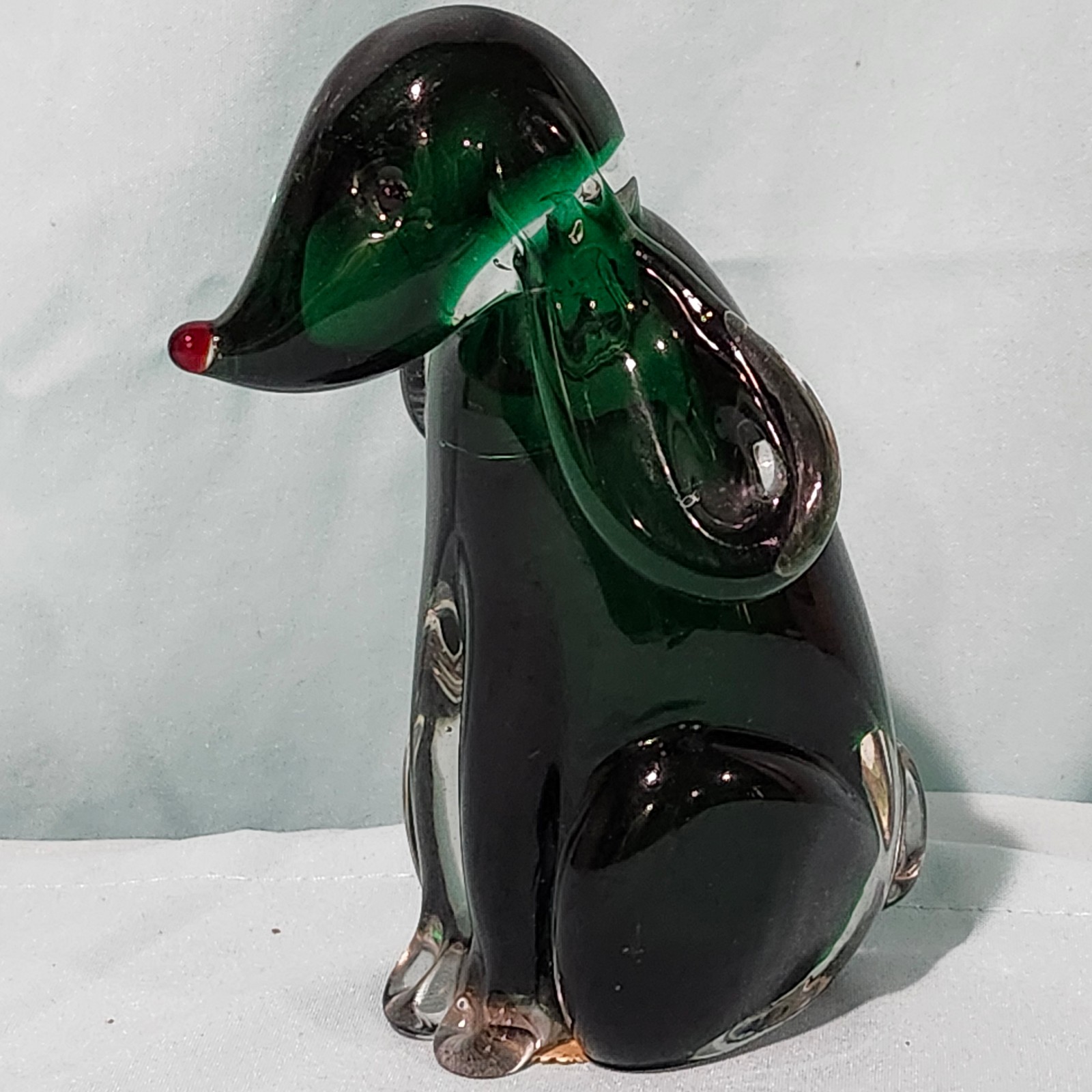 Myrano Vintage Glass Dog Figure