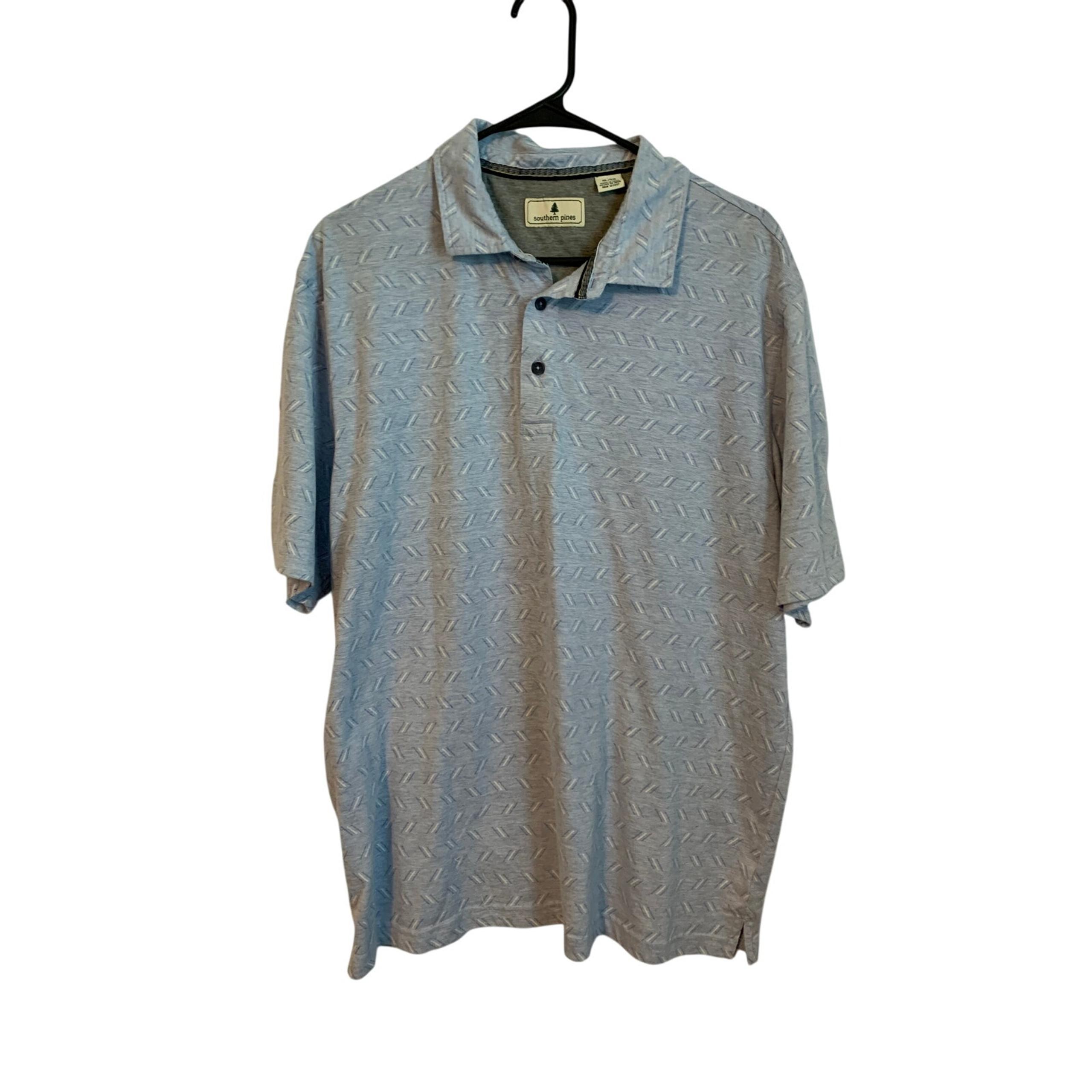 Southern Pines XL Men's Blue Polo Cotton/Poly Shirt