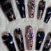 Black Rose Press On Nails