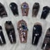 Black Rose Press On Nails