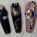 Black Rose Press On Nails