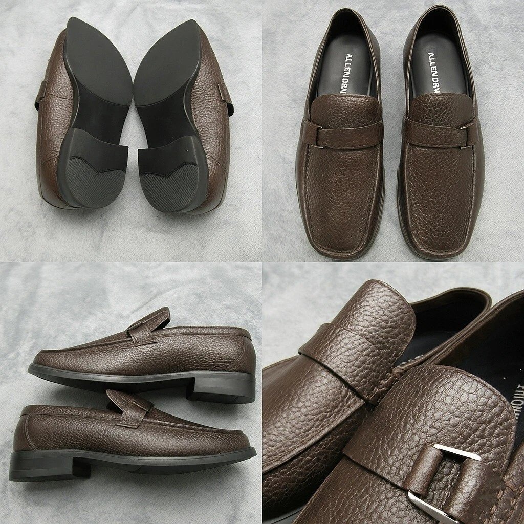 Alfani Leather Shoes Mens 11 M Brown Harper Bit Loafers Dress Slip On Comfort