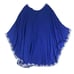 Royal Blue Embroidered Kaftan Beach Swimsuit Coverup