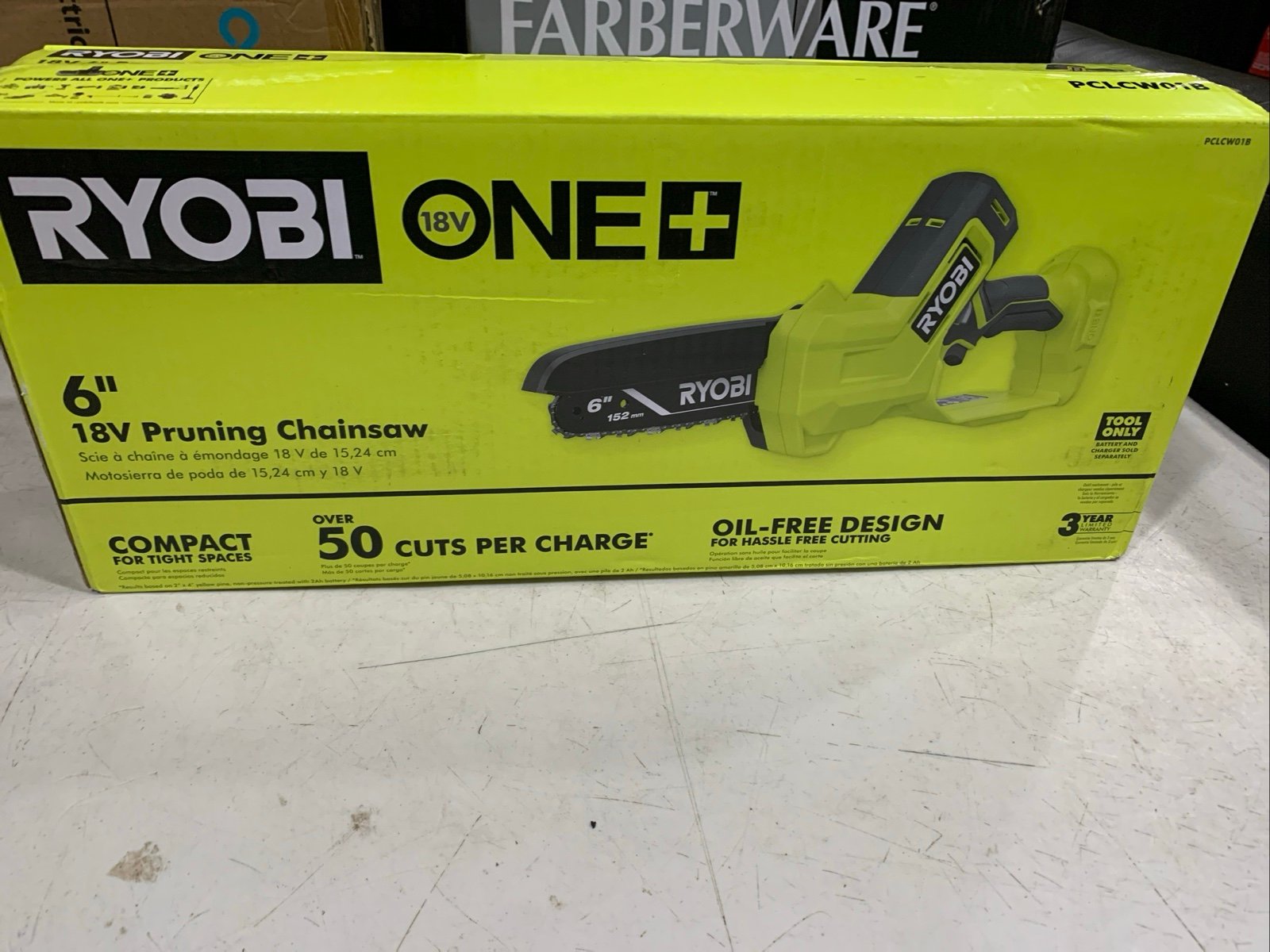 Ryobi ONE+ 18V 6 in. Battery Compact Pruning Mini Chainsaw (TOOL ONLY)