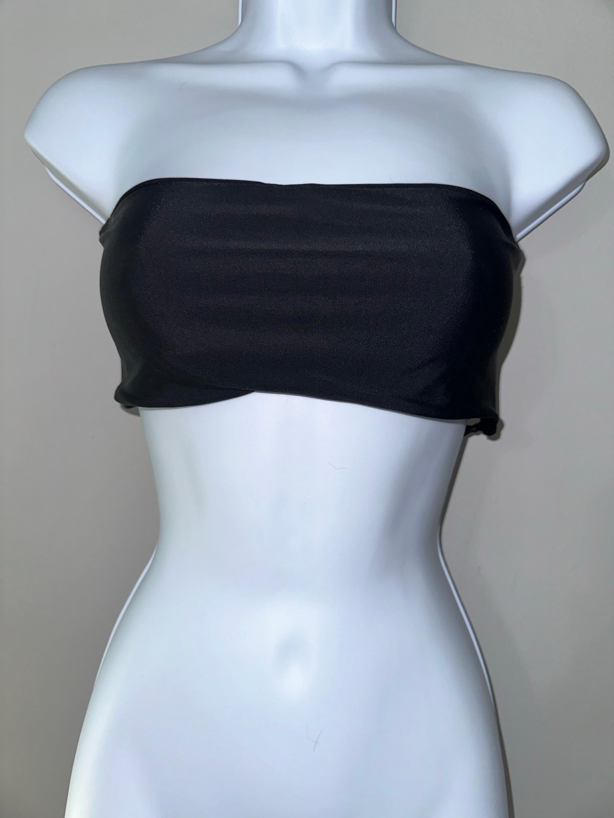 Mikoh Swim Black Sunset Strappy Back Swimsuit Top Size XS
