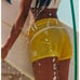 New! Free People Yellow & White Made Some Short Shorts, size 2