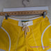 New! Free People Yellow & White Made Some Short Shorts, size 2