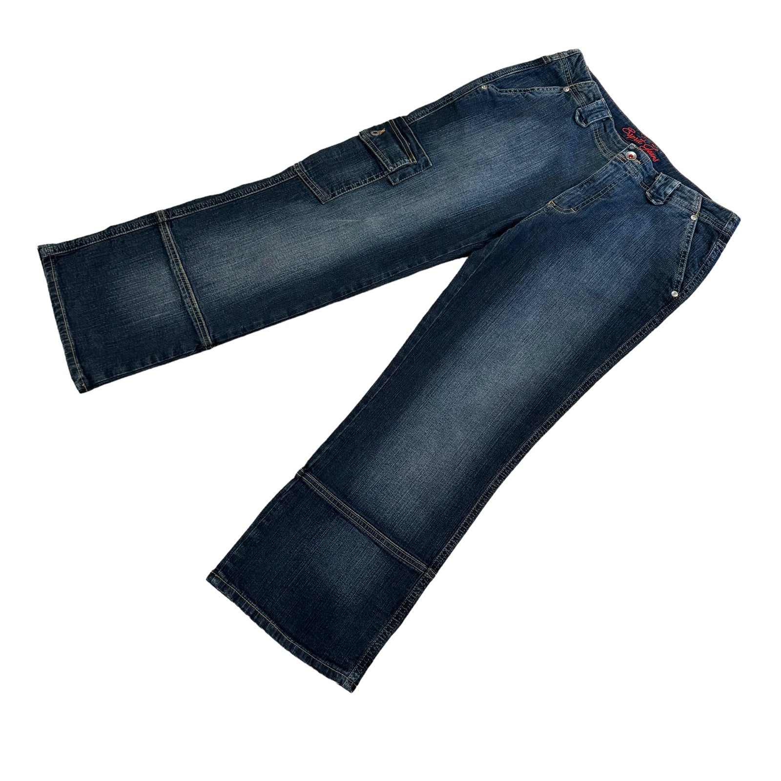 NEW Esprit Cropped Cuffed Cargo Jeans