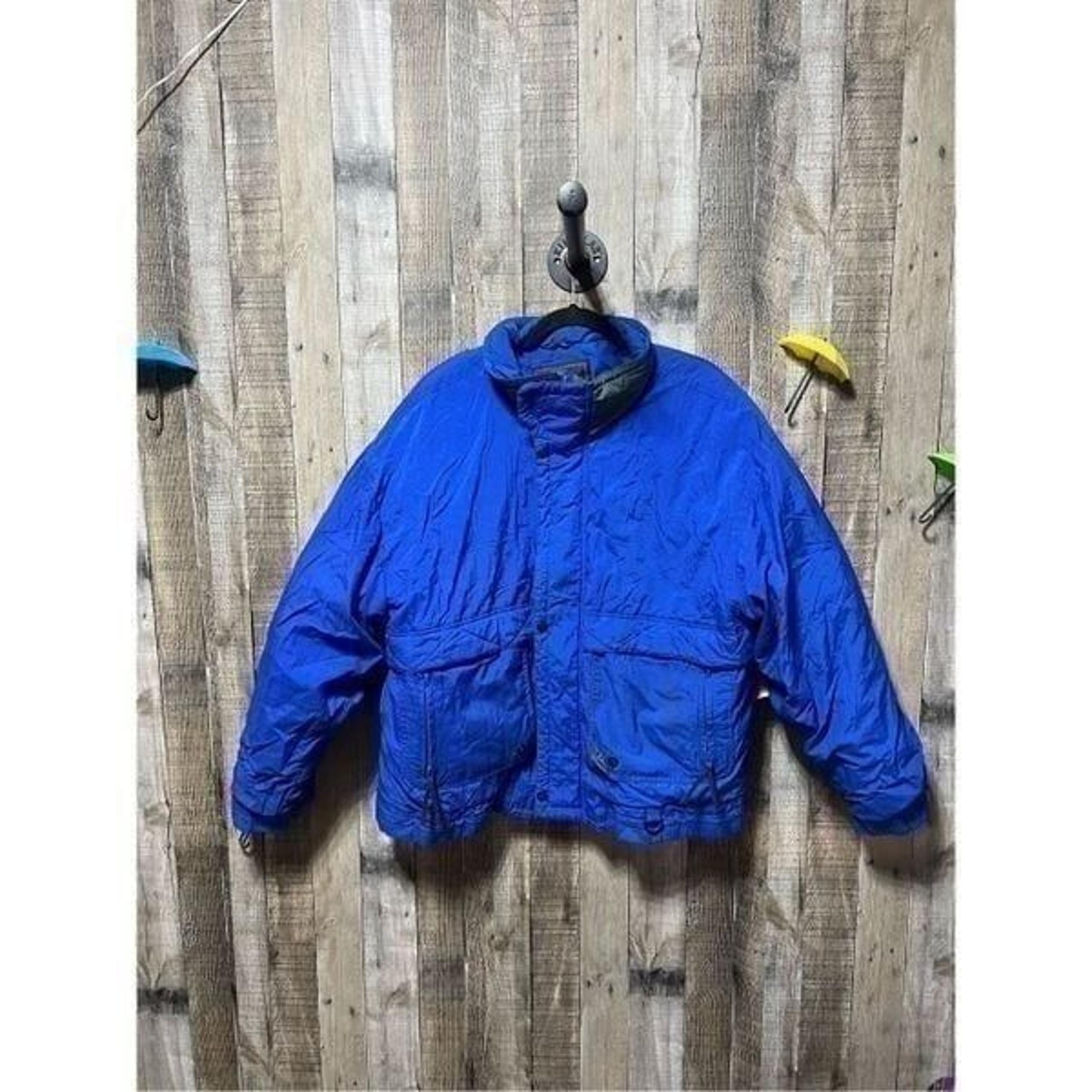 Field & Stream Vintage Blue Puffer Jacket Coat