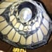 Art Deco Remington Brass Bronco Buster Lamp & Tiffany Styled Stained Glass Shade