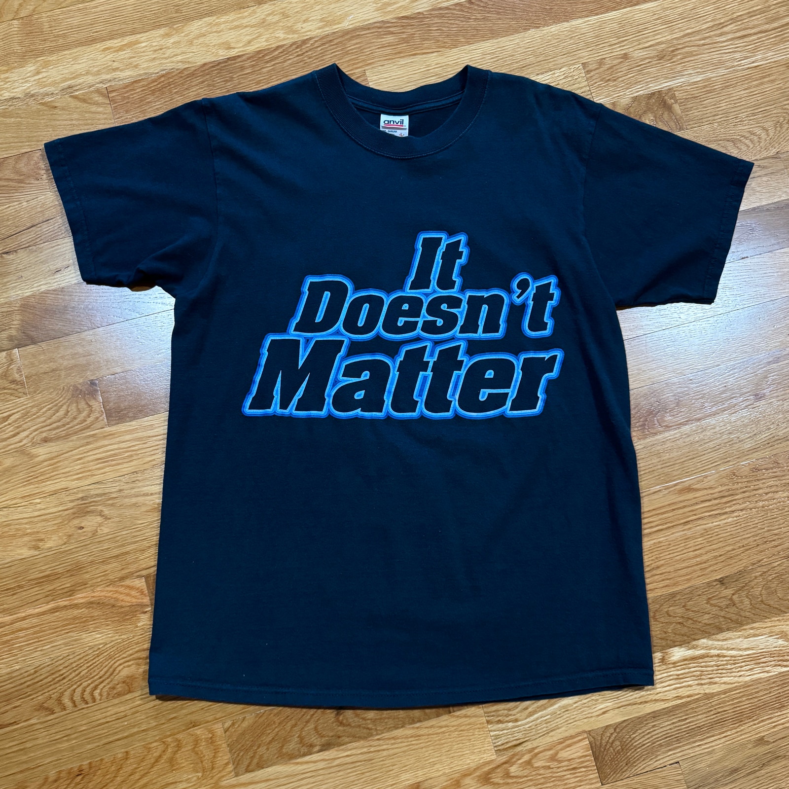 Vintage WWF The Rock T-Shirt Wrestling Y2K 2000 Mens L It Doesnt Matter Black