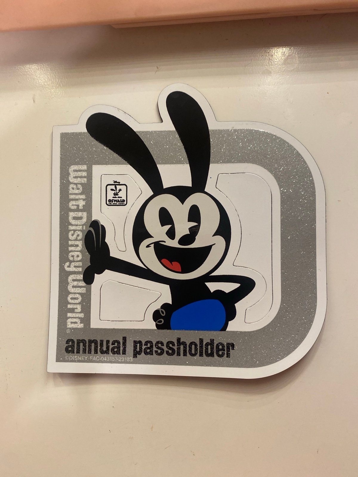 Oswald Disney 100 Annual Passholder Magnet