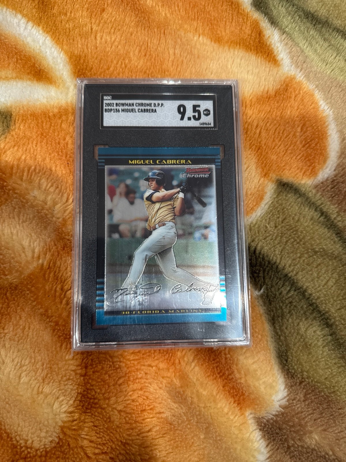 2002 Bowman Chrome Draft Picks & Prospects Miguel Cabrera #BDP156 SGC 9.5 Mint+