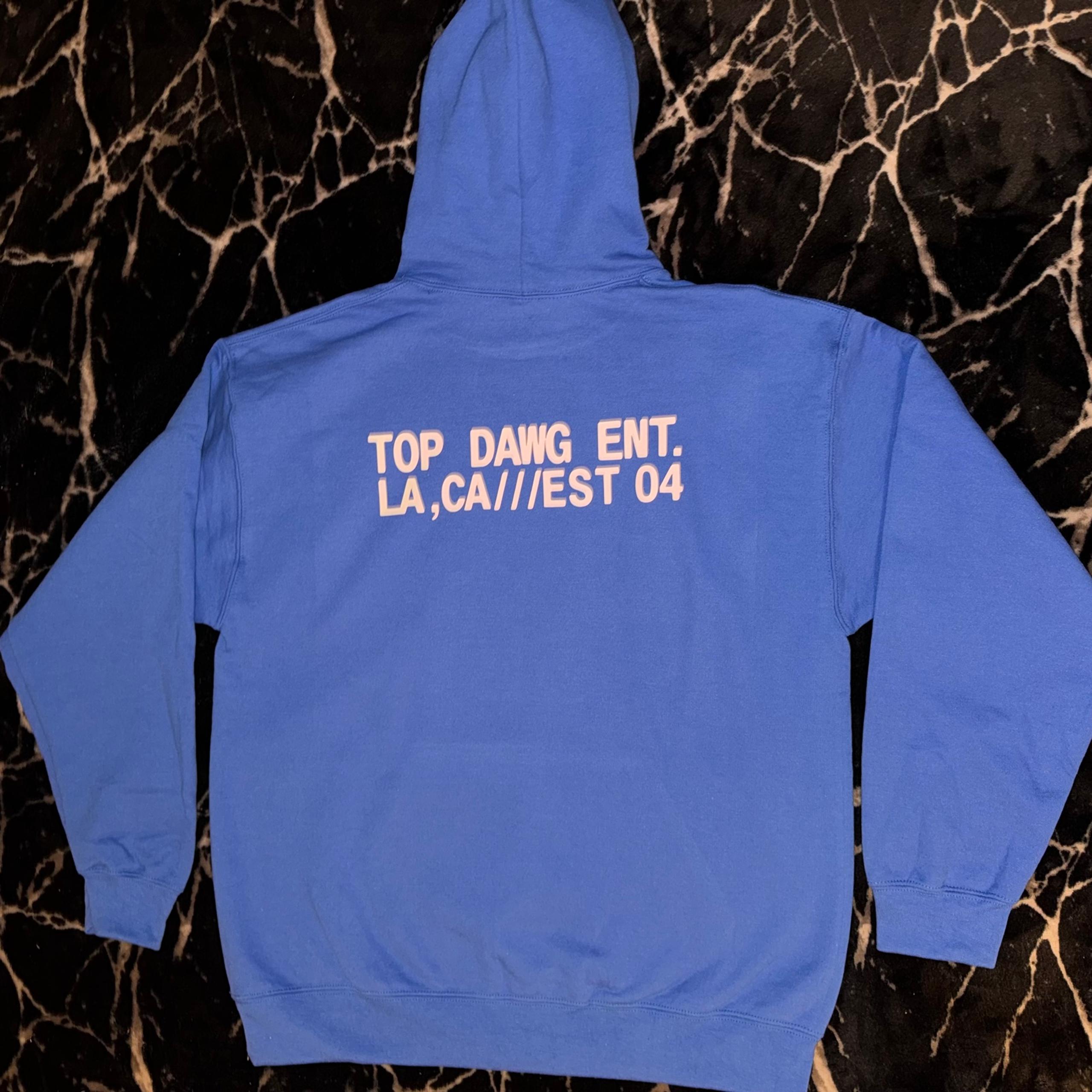 Men’s size large Kendrick Lamar TDE establish Hoodie blue merch tour sweatshirt